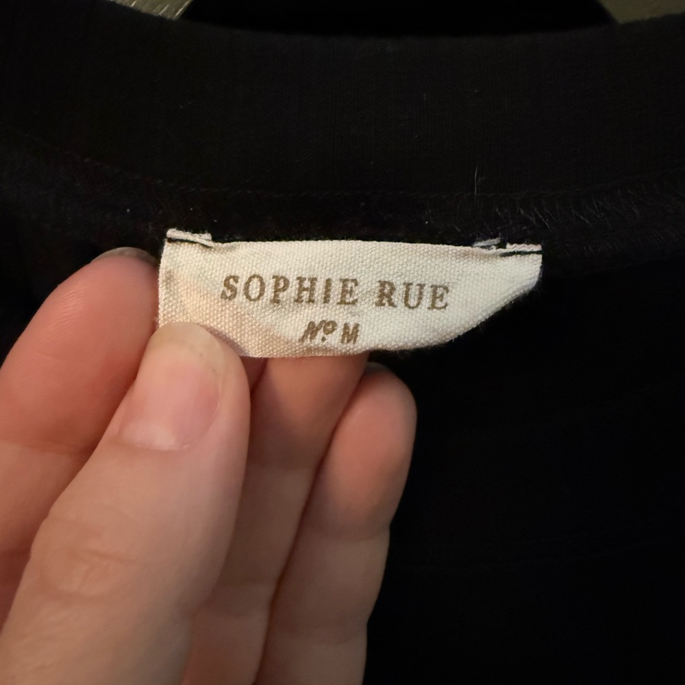 Sophie Rue Black Ribbed Double-Strap Tank Top - Picture 2 of 3